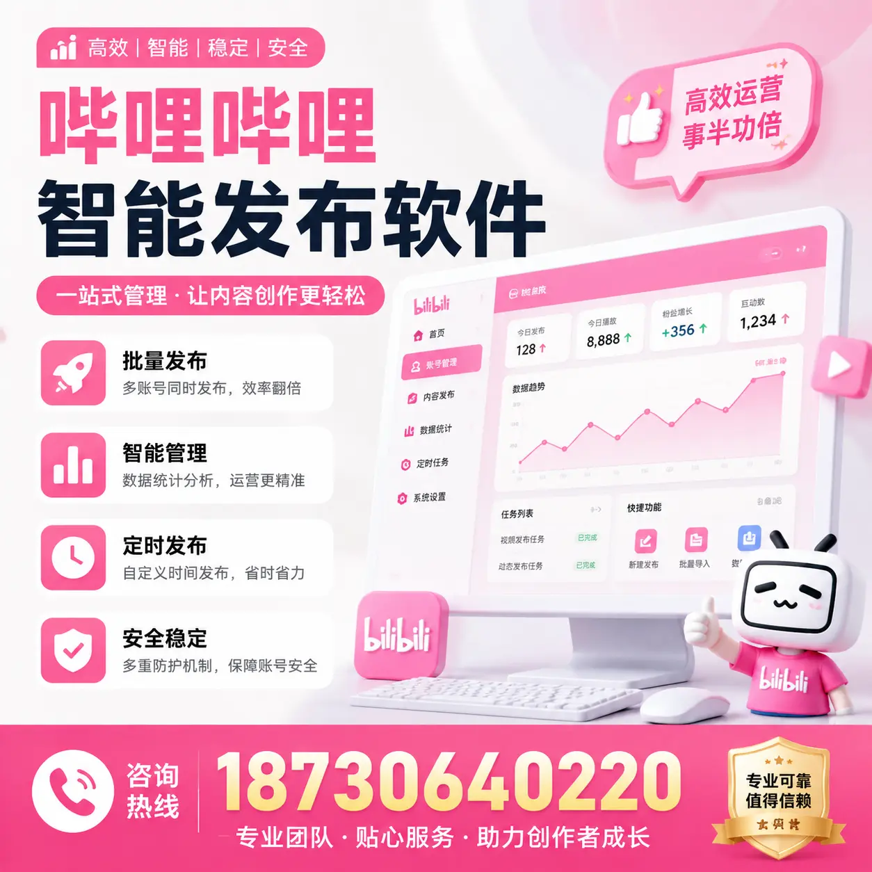 如何评估哔哩哔哩智能发布软件的ROI?西安 企业必读